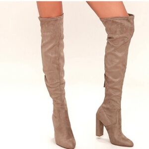 Steve Madden taupe boots